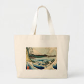 Japans Zee van Satta Hiroshige Art Grote Tote Bag (Voorkant)