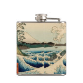 Japans Zee van Satta Hiroshige Art Heupfles (Achterkant)