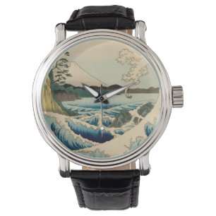 Japans Zee van Satta Hiroshige Art Horloge