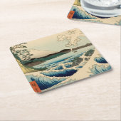 Japans Zee van Satta Hiroshige Art Kartonnen Onderzetters (Schuin)