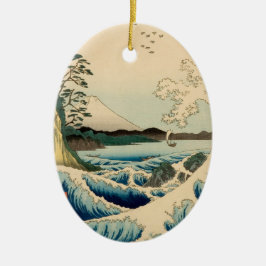 Japans Zee van Satta Hiroshige Art Keramisch Ornament