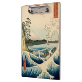 Japans Zee van Satta Hiroshige Art Klembord (Links)