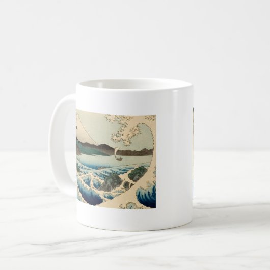 Japans Zee van Satta Hiroshige Art Koffiemok (Voorkant links)