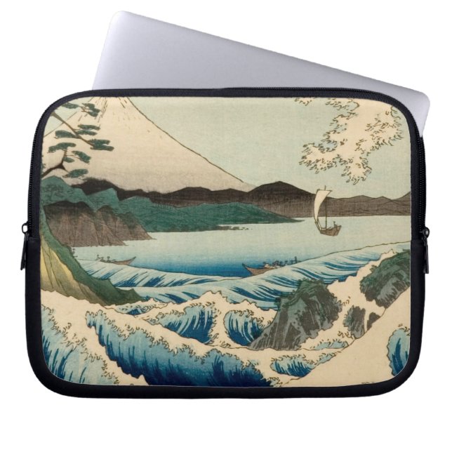Japans Zee van Satta Hiroshige Art Laptop Sleeve (Voorkant)