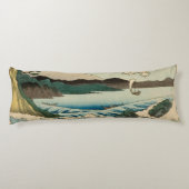 Japans Zee van Satta Hiroshige Art Lichaamskussen (Achterkant)