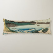 Japans Zee van Satta Hiroshige Art Lichaamskussen (Voorkant)