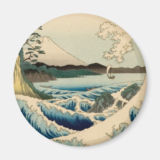 Japans Zee van Satta Hiroshige Art Magneet (Voorkant)