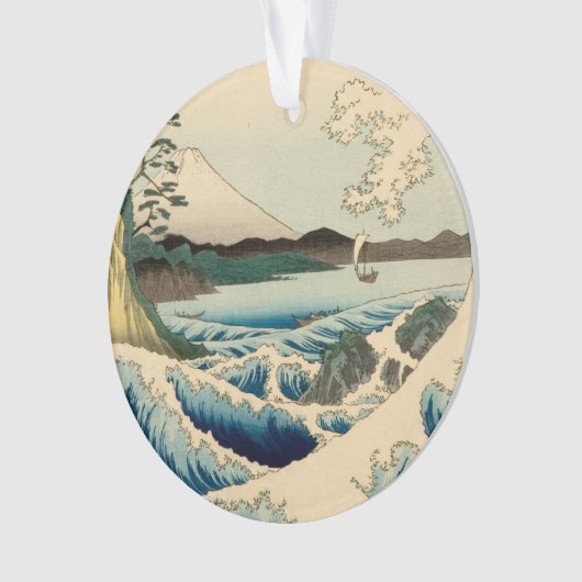 Japans Zee van Satta Hiroshige Art Ornament (voorkant)