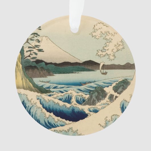Japans Zee van Satta Hiroshige Art Ornament (voorkant)