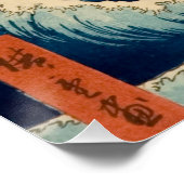 Japans Zee van Satta Hiroshige Art Perfect Poster (Hoek)