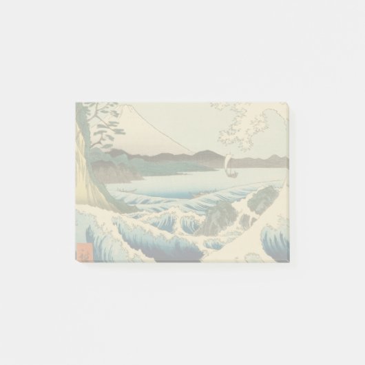 Japans Zee van Satta Hiroshige Art Post-it® Notes (Voorkant)