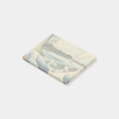 Japans Zee van Satta Hiroshige Art Post-it® Notes (Schuin)