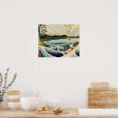 Japans Zee van Satta Hiroshige Art Poster (Keuken)