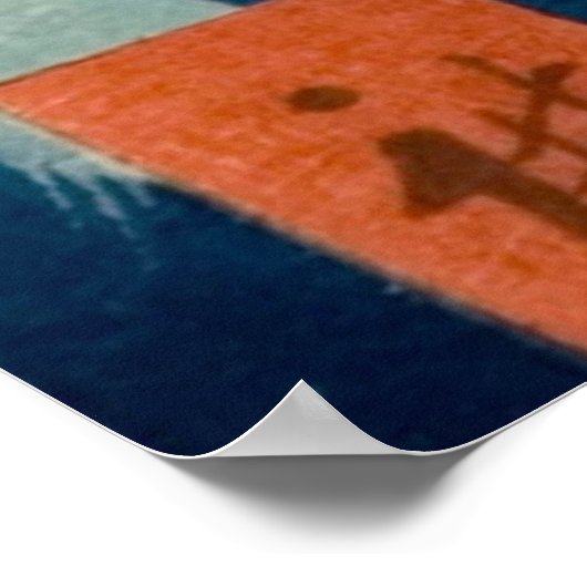 Japans Zee van Satta Hiroshige Art Poster (Hoek)