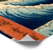 Japans Zee van Satta Hiroshige Art Poster (Hoek)