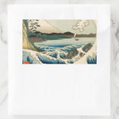 Japans Zee van Satta Hiroshige Art Rechthoekige Sticker (Tas)