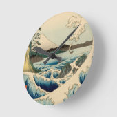 Japans Zee van Satta Hiroshige Art Ronde Klok (Hoek)