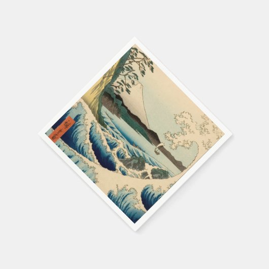 Japans Zee van Satta Hiroshige Art Servetten (Hoek)