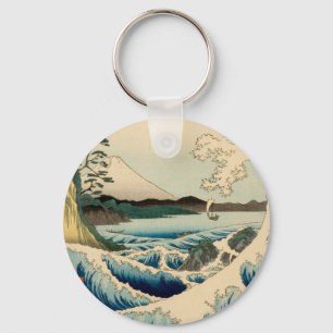 Japans Zee van Satta Hiroshige Art Sleutelhanger