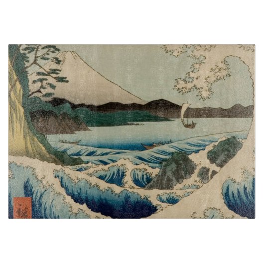 Japans Zee van Satta Hiroshige Art Snijplank (Voorkant)