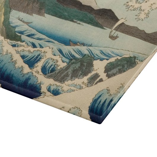 Japans Zee van Satta Hiroshige Art Snijplank (Hoek)