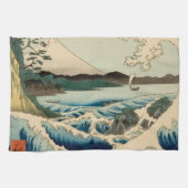 Japans Zee van Satta Hiroshige Art Theedoek (Horizontaal)
