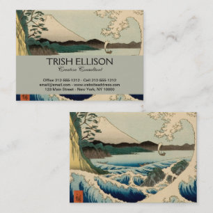 Japans Zee van Satta Hiroshige Art Visitekaartje