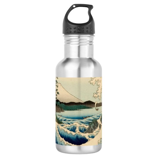 Japans Zee van Satta Hiroshige Art Waterfles (Voorkant)