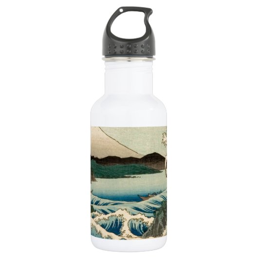 Japans Zee van Satta Hiroshige Art Waterfles (Voorkant)