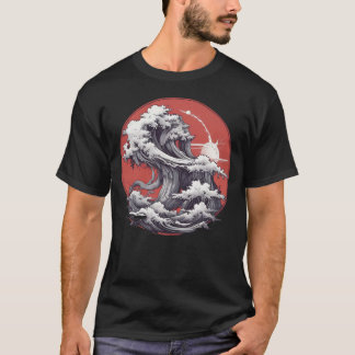 Japans Zee Waves Illustration T-Shirt