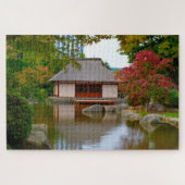 Japans Zen Garden Hamburg Duitsland. Jigzaag Puzzl Legpuzzel (Horizontaal)