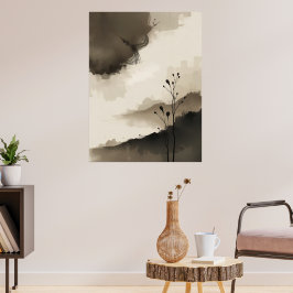 Japans zen minimalistisch Poster kalm modern
