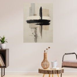Japans Zen minimalistisch Poster kalm Moderne Muur