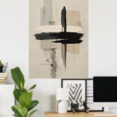 Japans Zen minimalistisch Poster kalm Moderne Muur (Thuiskantoor)