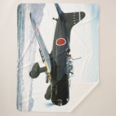 JAPANS ZERO FIGHTER SHERPA DEKEN (Voorkant)