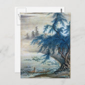 Japans Zhou Maoshu waardeert Lotuses Briefkaart (Voorkant / Achterkant)