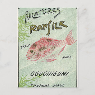  Japans zijdeetiket Briefkaart