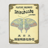 Japans zijderoute voor de vlinder Briefkaart (Voorkant)