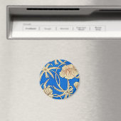 Japans zijdeweefsel - blauw en beige magneet (Insitu (Vaatwasser))