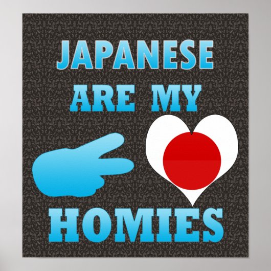Japans zijn mijn homies poster (Voorkant)
