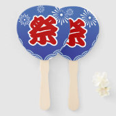 Japans Zomer Festival Uchiwa Handwaaier (Voorkant en achterkant)