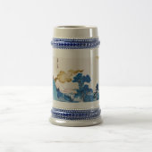 Japans zonnegerlandschap, Kuniyoshi, Ukiyo-e Bierpul (Center)