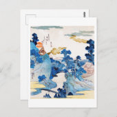 Japans zonnegerlandschap, Kuniyoshi, Ukiyo-e Briefkaart (Voorkant / Achterkant)