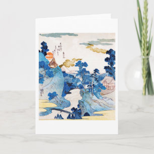 Japans zonnegerlandschap, Kuniyoshi, Ukiyo-e Kaart