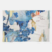 Japans zonnegerlandschap, Kuniyoshi, Ukiyo-e Theedoek (Horizontaal)