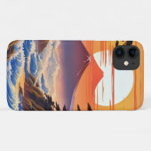 Japans zonsopgang zonsondergang landschap Case-Mate iPhone case (Achterkant (horizontaal))