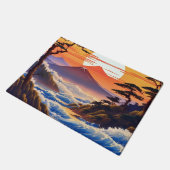 Japans zonsopgang zonsondergang landschap deurmat (Schuin)