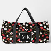 Japans Zwart Sakura Blossom Monogram Initialen Plunjezak (Voorkant)