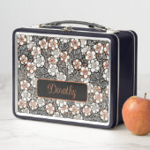 Japans zwart-wit flessenpatroon op maat (In situ)