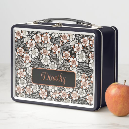 Japans zwart-wit flessenpatroon op maat (In situ)